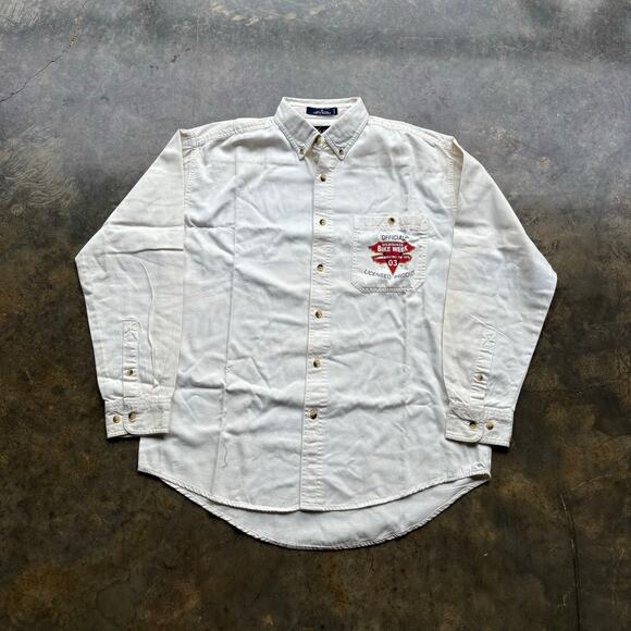 Vintage Y2K Biker Rally Harley Style Shirt - Picture 2 of 4